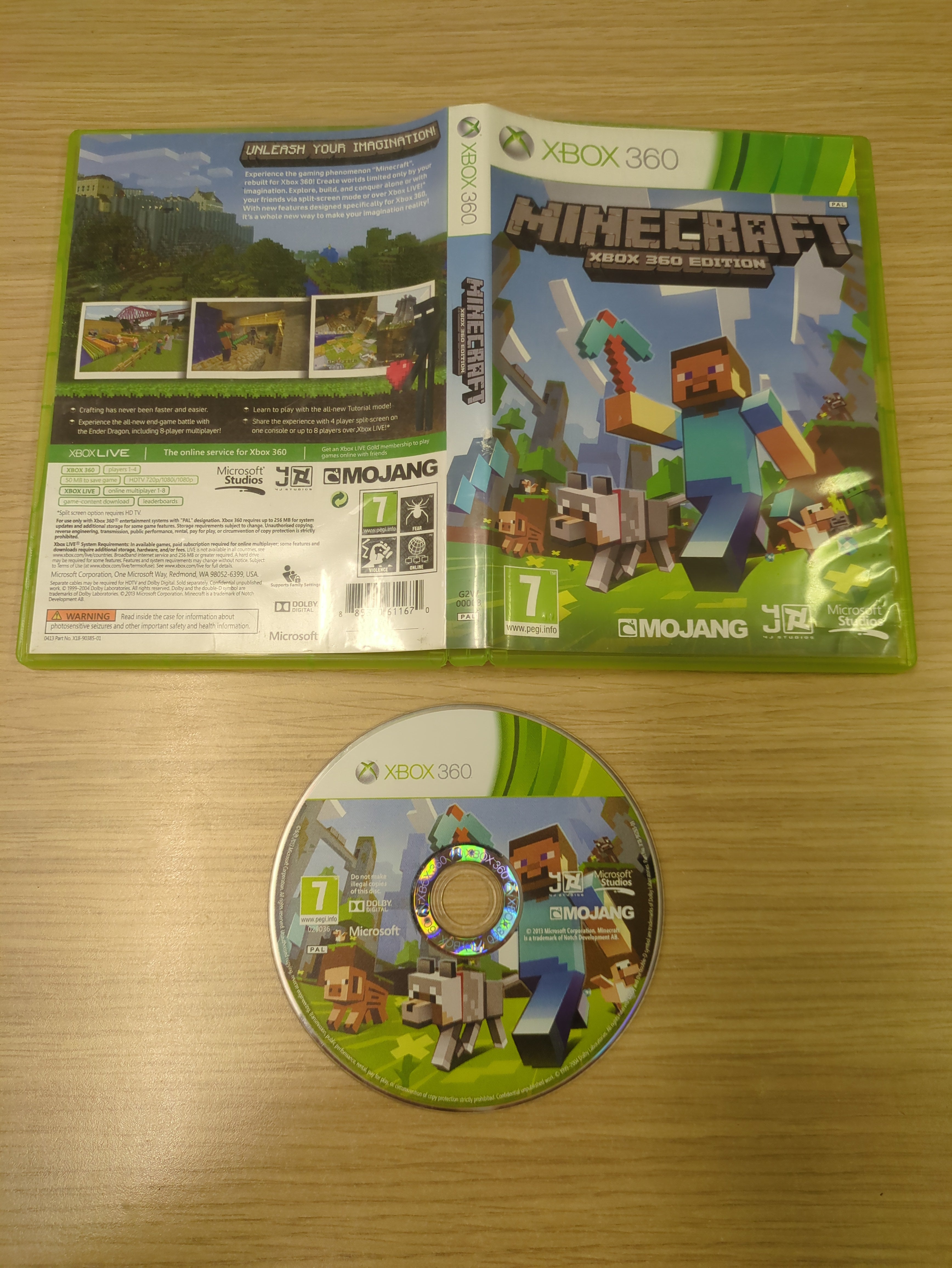Minecraft Xbox 360 game Minecraft Xbox 360 game